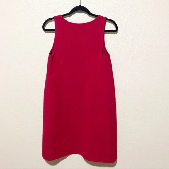 NWT Theory Kestel df Saxton Red Sleeveless Shift Dress $365 - Picture 3 of 7